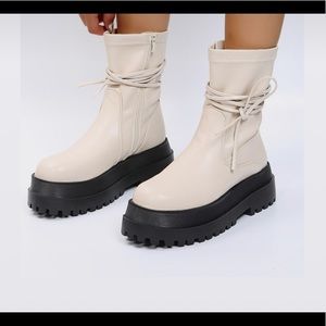 String decor platform classic boots